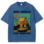 More Noodles Less Problems Washed T-Shirt