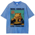 More Noodles Less Problems Washed T-Shirt