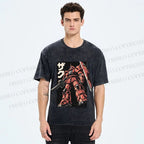 Unisex MS-06S ZAKU II Printed Washed Tee