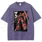 Unisex MS-06S ZAKU II Printed Washed Tee