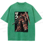 Unisex MS-06S ZAKU II Printed Washed Tee