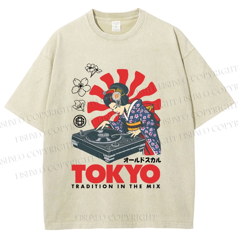 Unisex Tradition In The Mix Printed Washed Tee