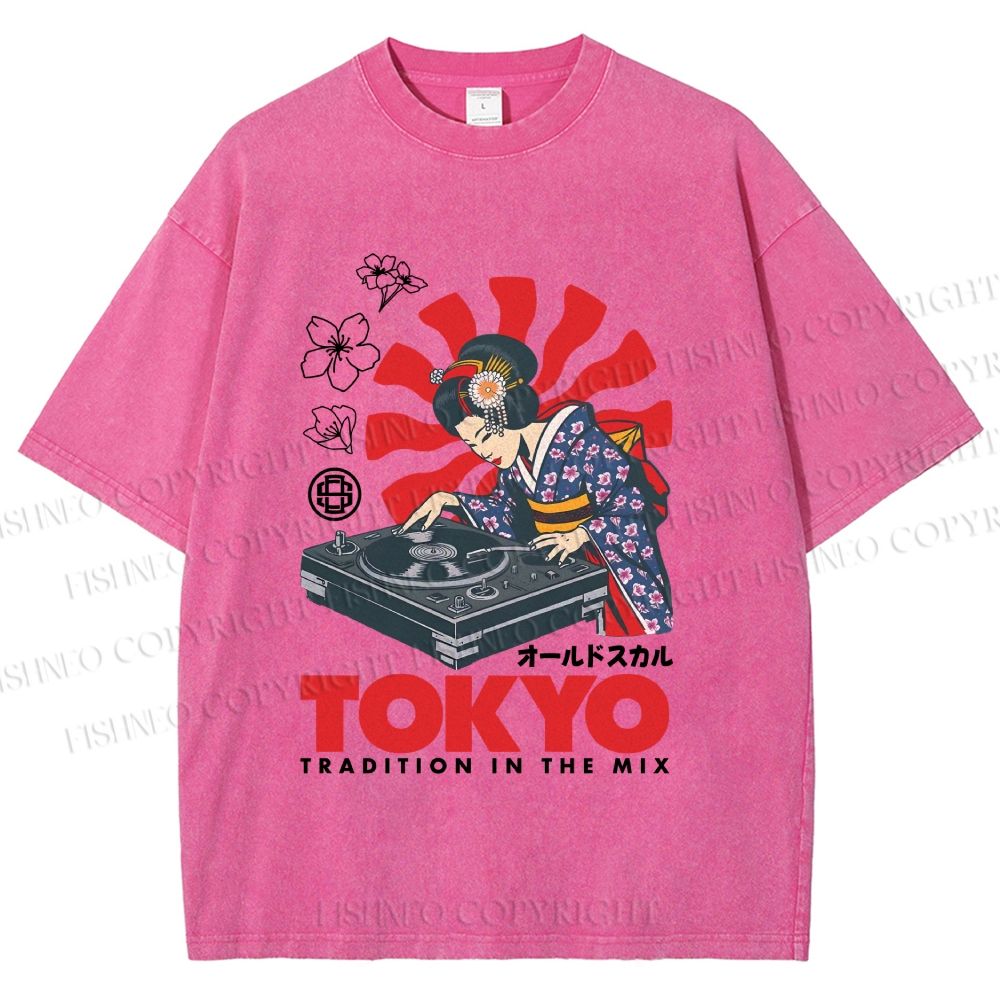 Unisex Tradition In The Mix Printed Washed Tee