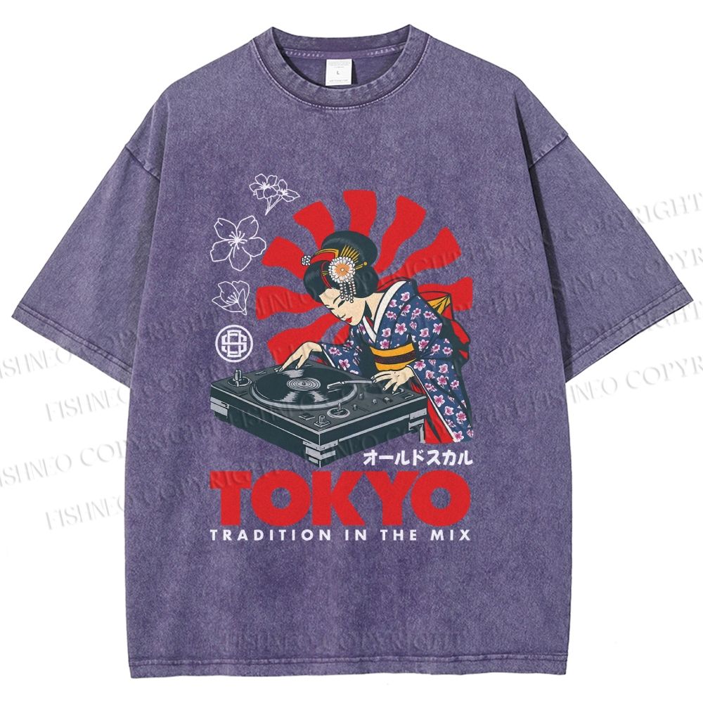 Unisex Tradition In The Mix Printed Washed Tee