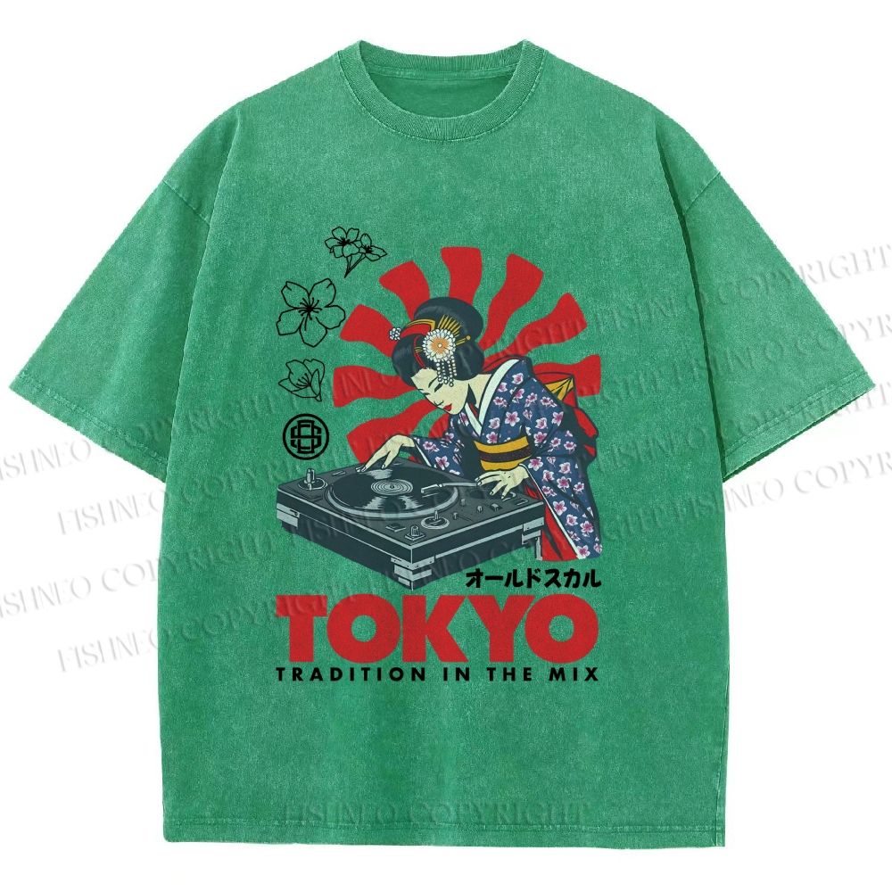 Unisex Tradition In The Mix Printed Washed Tee