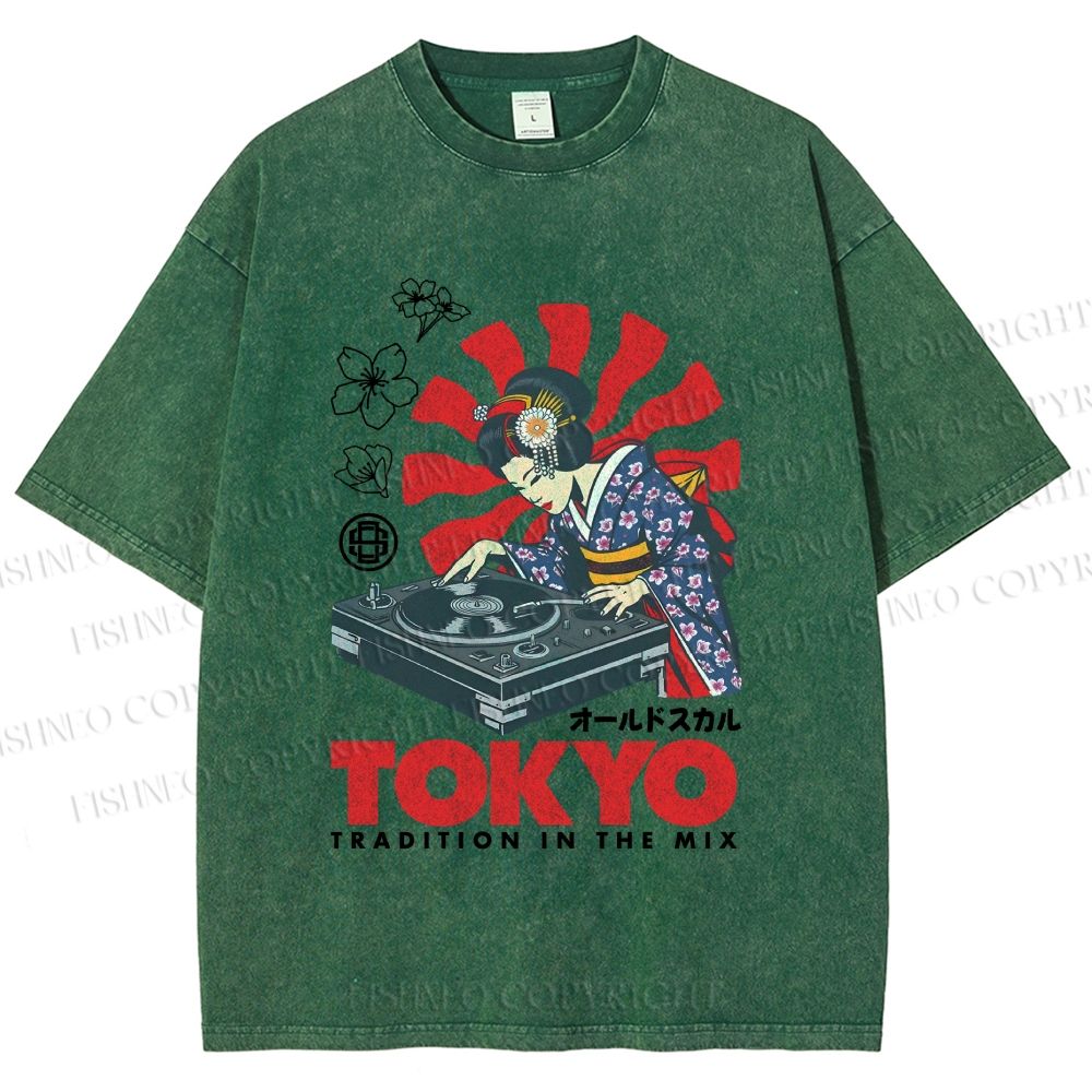 Unisex Tradition In The Mix Printed Washed Tee