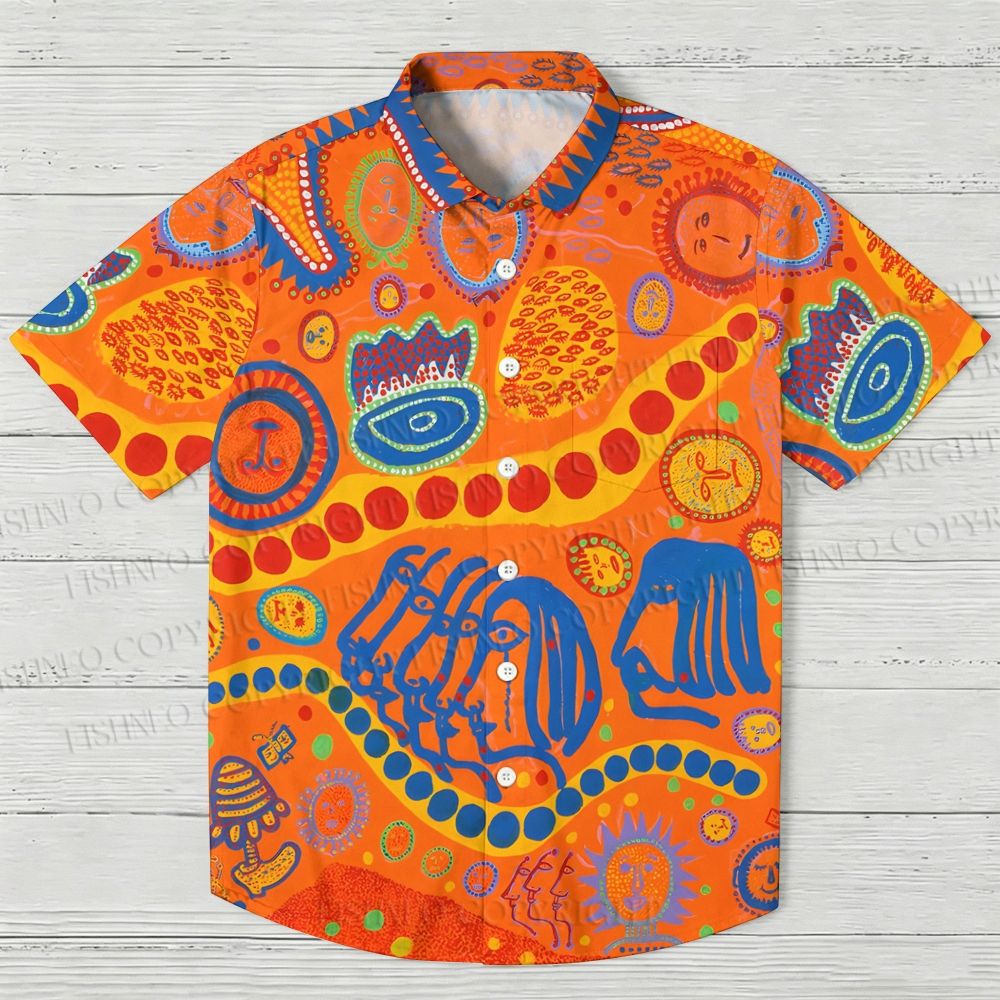 Yayoi Kusama Talking About Woman's Heart Hawaiian Shirt