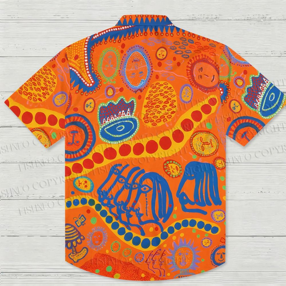 Yayoi Kusama Talking About Woman's Heart Hawaiian Shirt