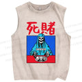 Unisex Do Or Die Printed Washed Tank Top