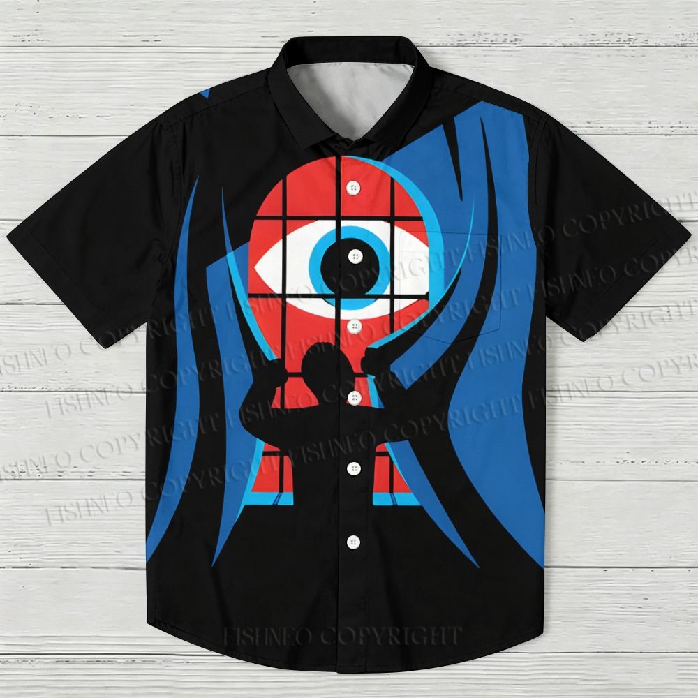 Giant Eye Outside the Window Hawaiian Shirt