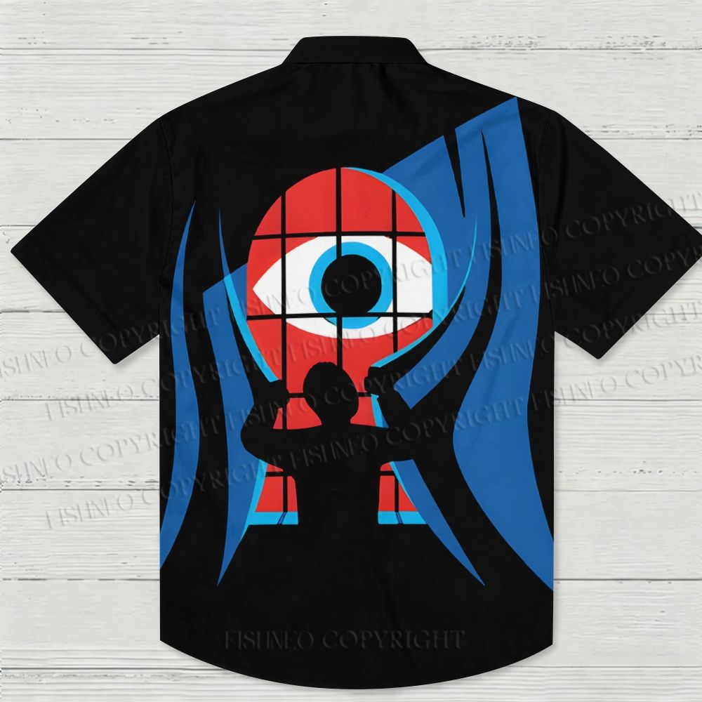Giant Eye Outside the Window Hawaiian Shirt