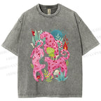 Unisex Pink Panthers Printed Washed Tee