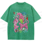 Unisex Pink Panthers Printed Washed Tee