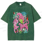 Unisex Pink Panthers Printed Washed Tee