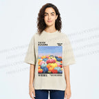 Unisex Yayoi Kusama Multicolor Pumpkin Printed Washed Tee