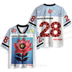 Yayoi Kusama Red Rose Jersey Shirts