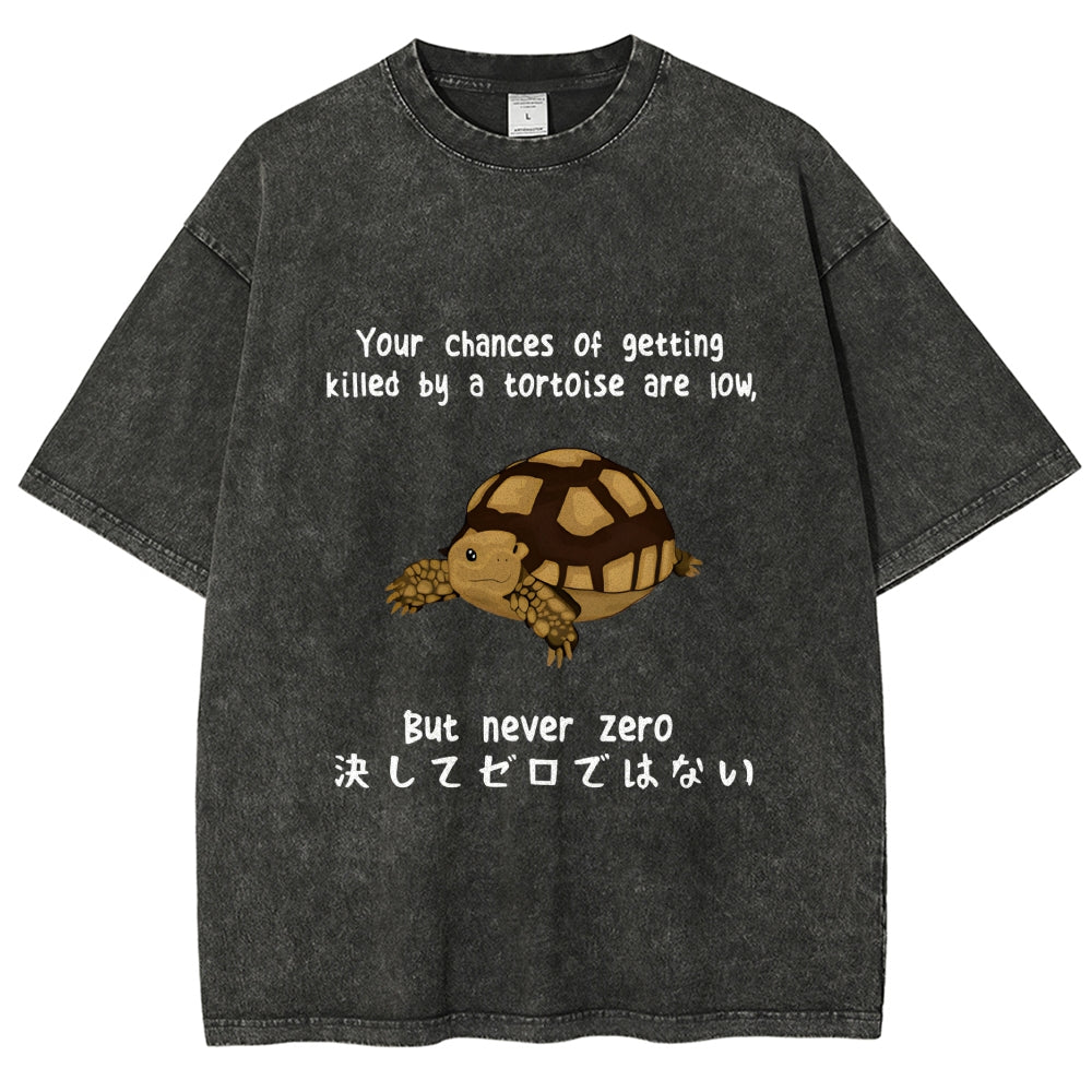 Funny Turtle Jokes Vintage Washed T-shirt