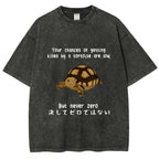 Funny Turtle Jokes Vintage Washed T-shirt