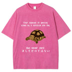 Funny Turtle Jokes Vintage Washed T-shirt