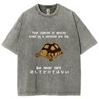 Funny Turtle Jokes Vintage Washed T-shirt