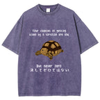 Funny Turtle Jokes Vintage Washed T-shirt