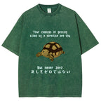 Funny Turtle Jokes Vintage Washed T-shirt