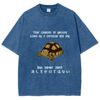 Funny Turtle Jokes Vintage Washed T-shirt