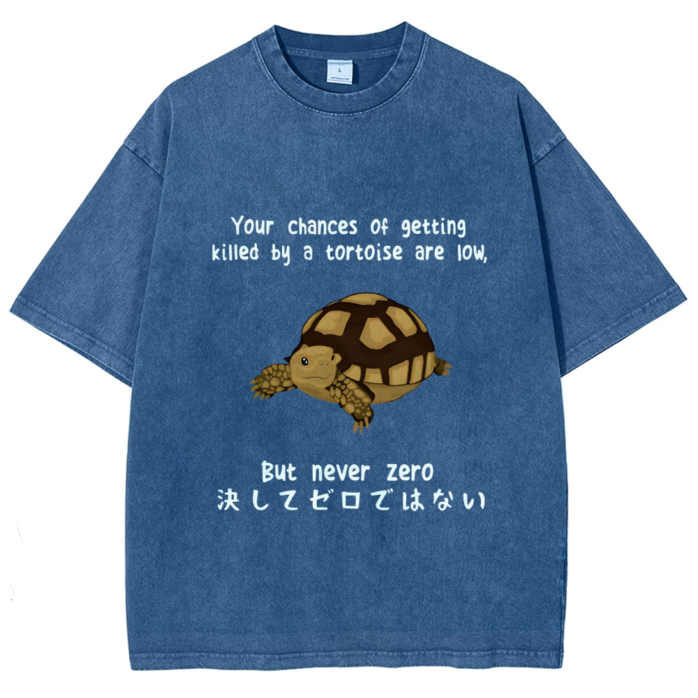 Funny Turtle Jokes Vintage Washed T-shirt