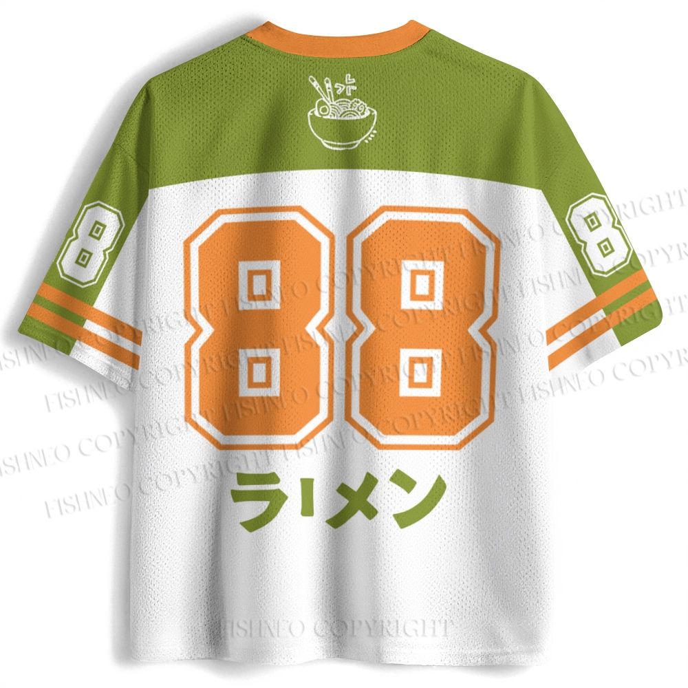 Japanese Frog Having Ramen Jersey Shirts