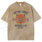 Unisex Hattori Hanzo Printed Washed Tee