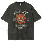 Unisex Hattori Hanzo Printed Washed Tee