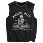 Unisex Hattori Hanzo Printed Washed Tank Top