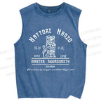 Unisex Hattori Hanzo Printed Washed Tank Top