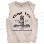 Unisex Hattori Hanzo Printed Washed Tank Top