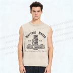 Unisex Hattori Hanzo Printed Washed Tank Top