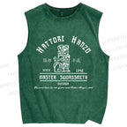Unisex Hattori Hanzo Printed Washed Tank Top