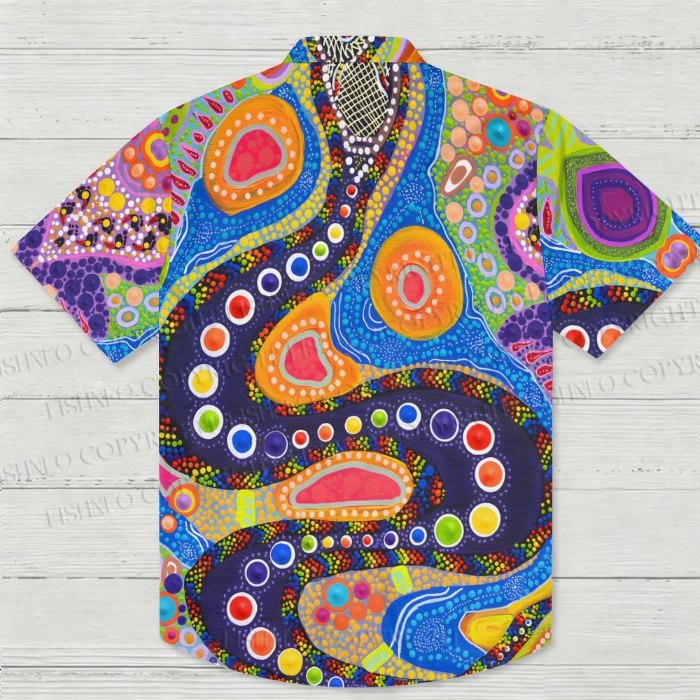 Polka Dot Giant Snake Hawaiian Shirt