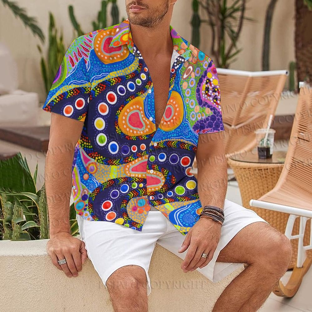 Polka Dot Giant Snake Hawaiian Shirt
