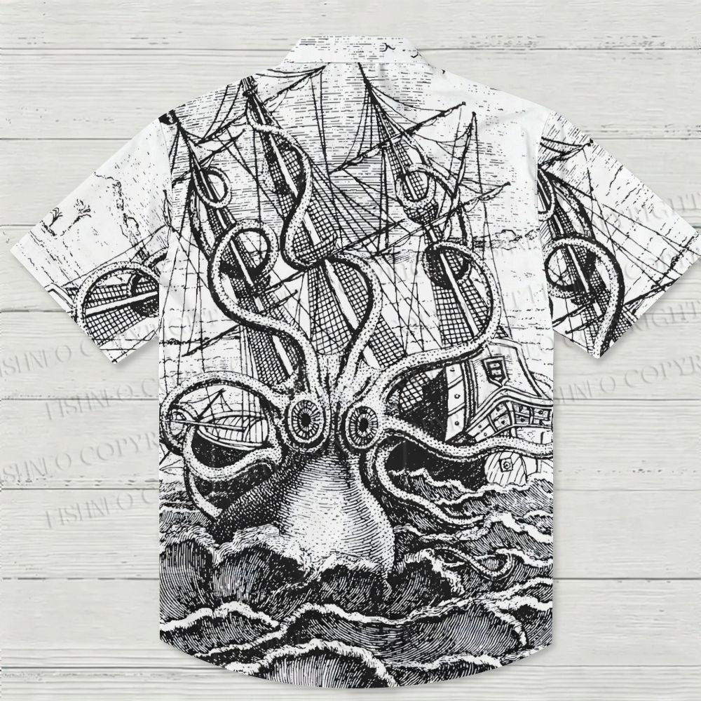 Terrifying Giant Octopus Hawaiian Shirt