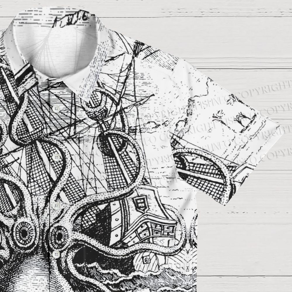 Terrifying Giant Octopus Hawaiian Shirt