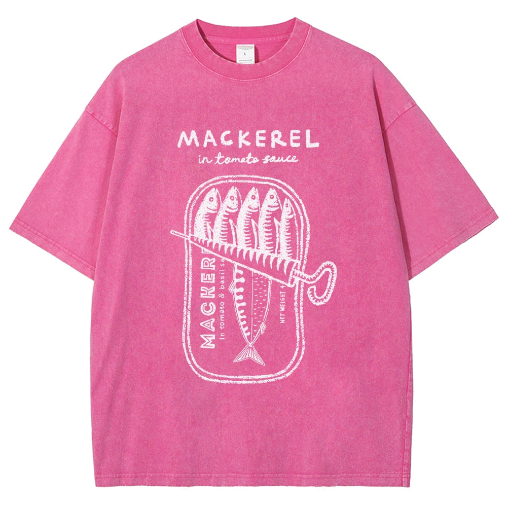 Mackerel In Tomato Sauce Washed T-Shirt