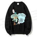 Unisex Squidward Tentacles Loser Printed Sweatshirt