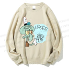 Unisex Squidward Tentacles Loser Printed Sweatshirt