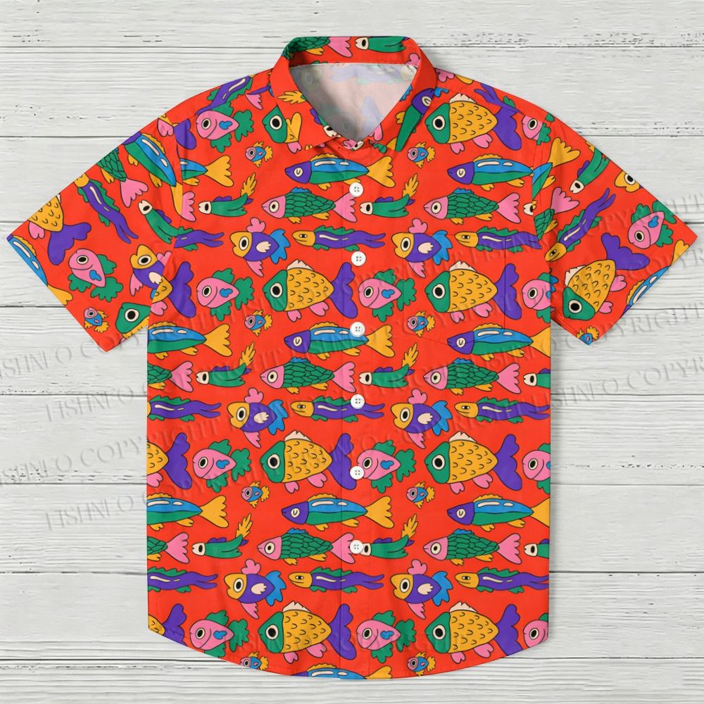 Colorful Sea Fish Hawaiian Shirt