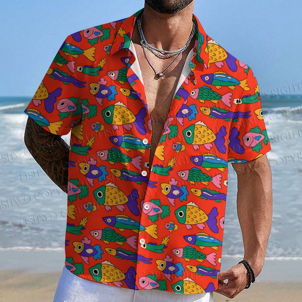 Colorful Sea Fish Hawaiian Shirt