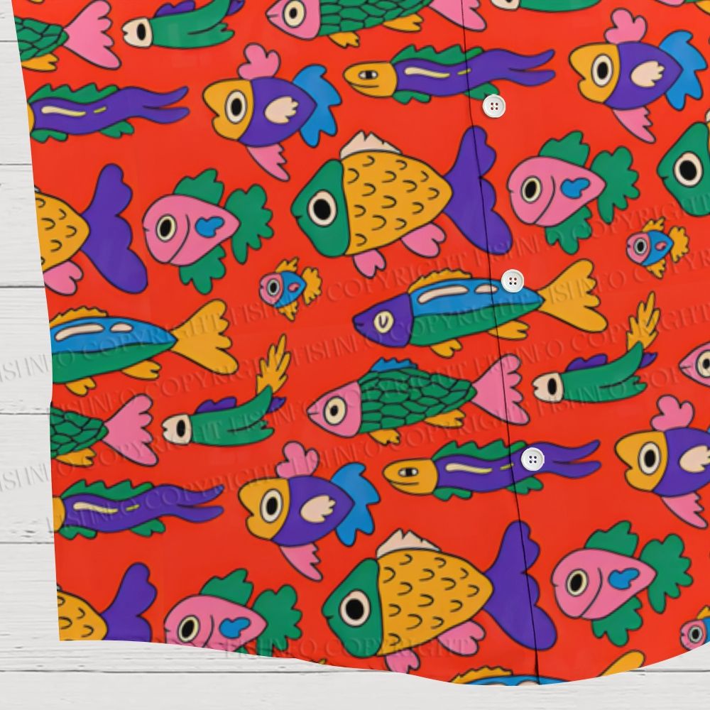 Colorful Sea Fish Hawaiian Shirt