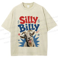 Unisex Silly Billy Printed Washed Tee