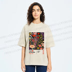 Unisex Yayoi Kusama Flower Printed Washed Tee