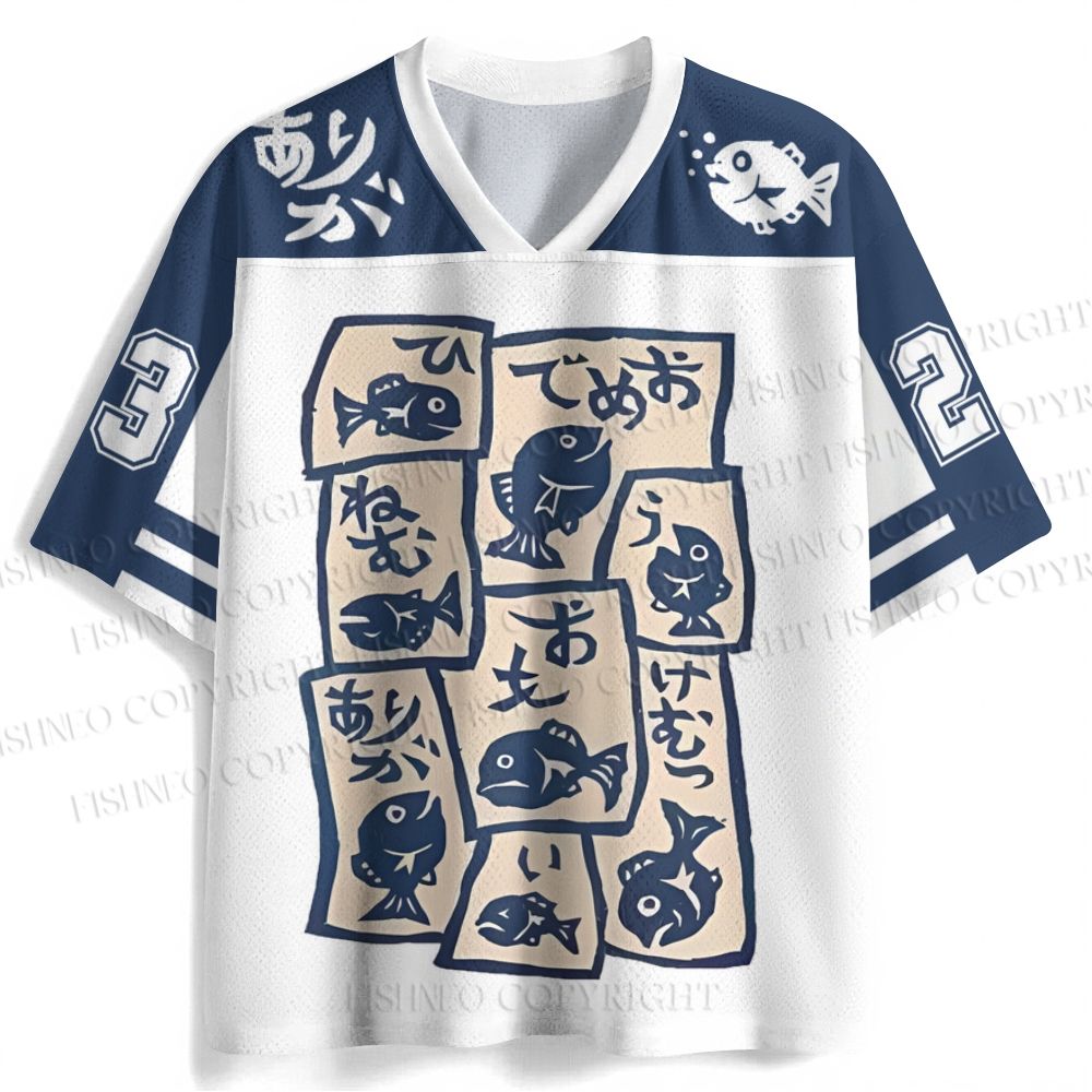 Japanese Fish Graffiti Jersey Shirts
