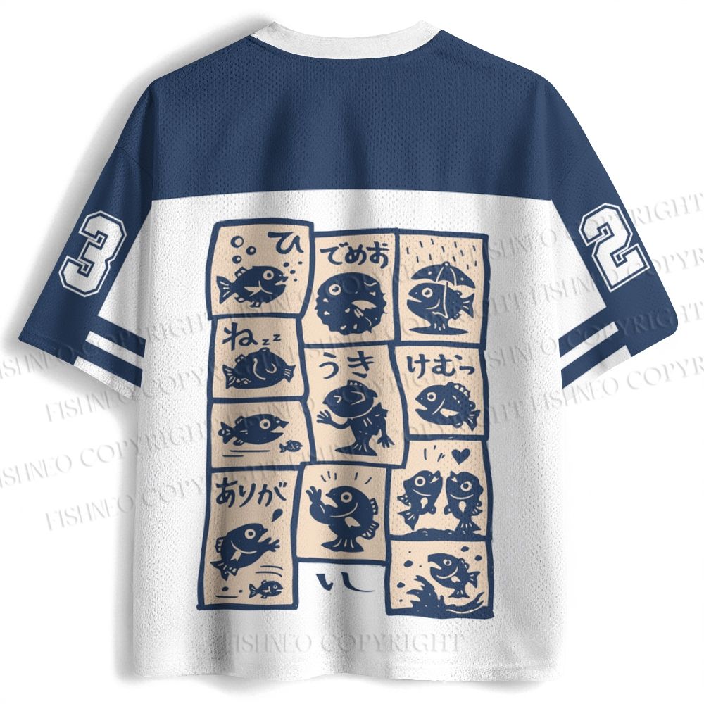 Japanese Fish Graffiti Jersey Shirts